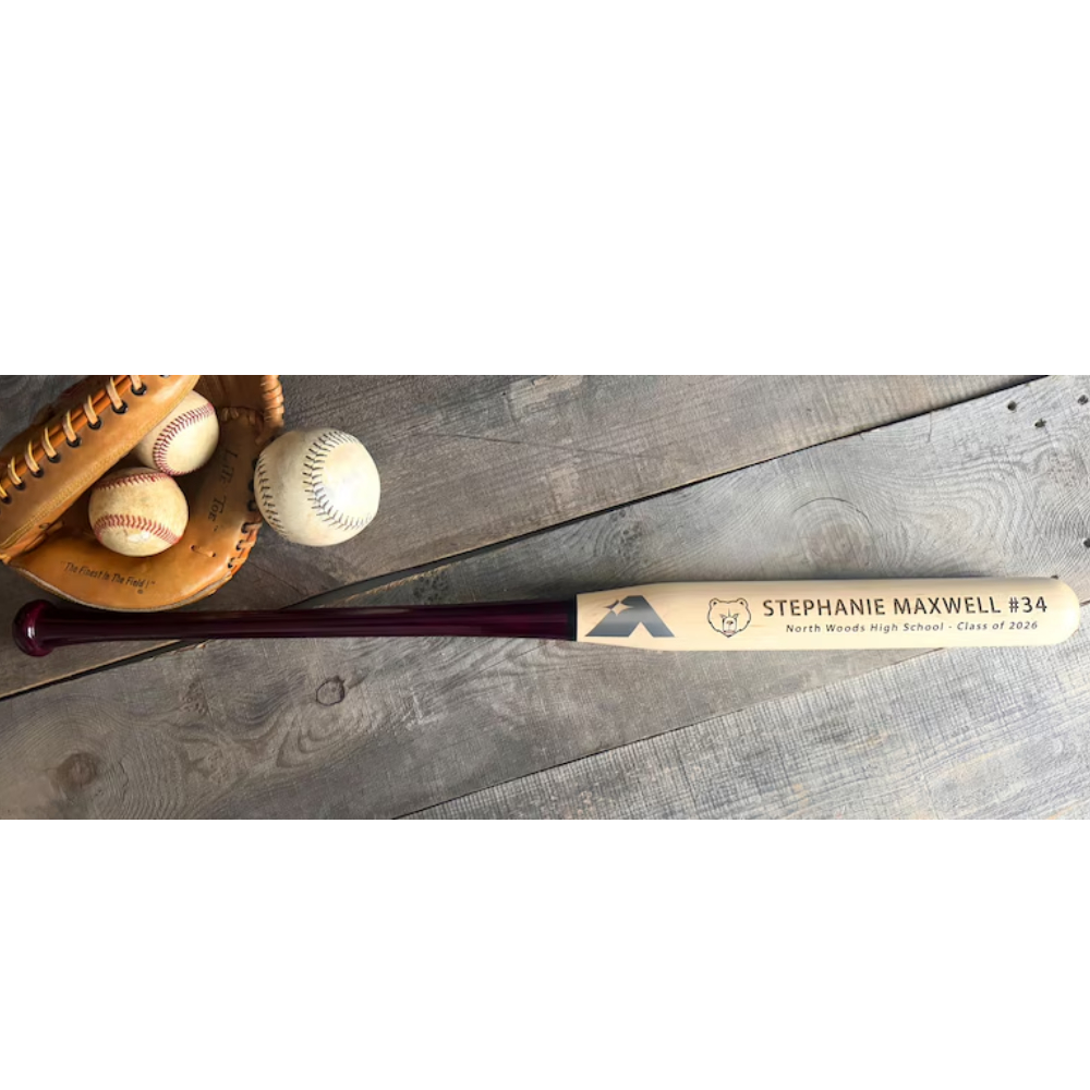 Senior Girl Grad Team Commencement Gift, Personalized Engraved Softball Bat, Great present for daughter leading into their senior year.