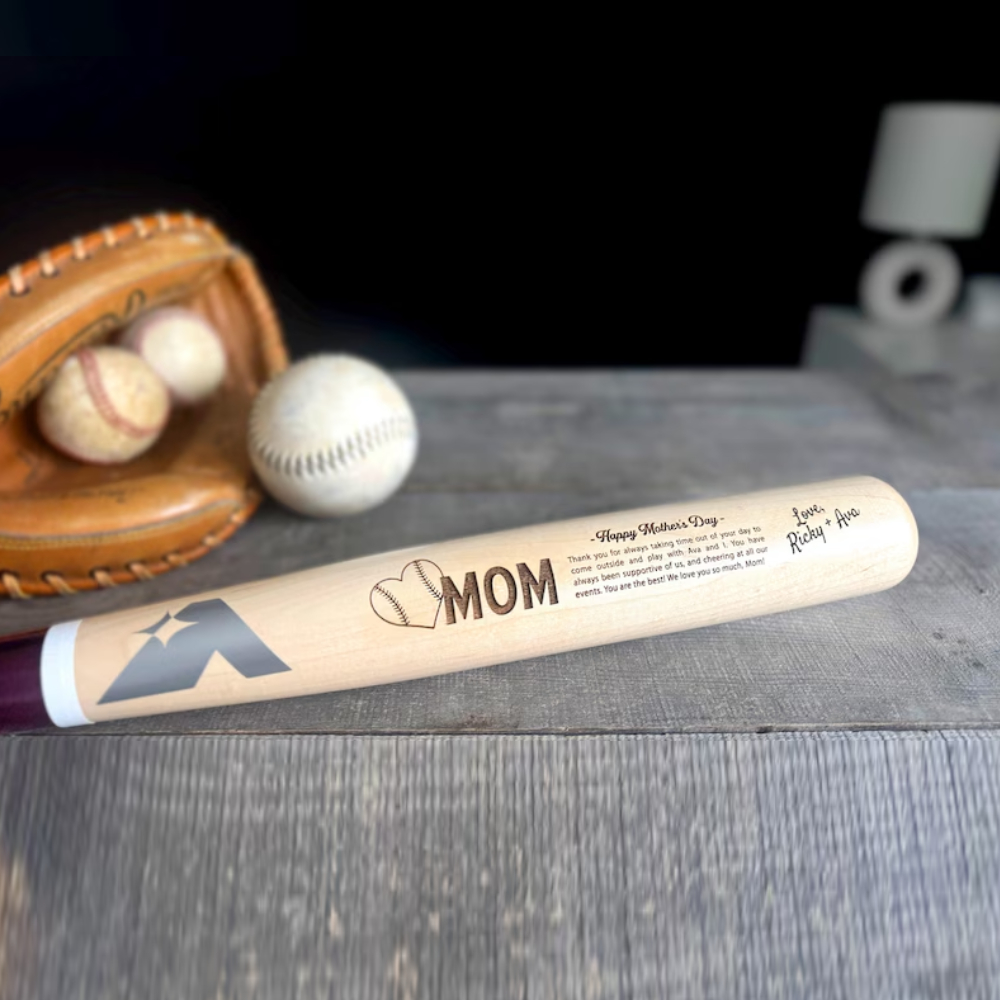 Custom Mother's Day Baseball Gift with a Personal Message