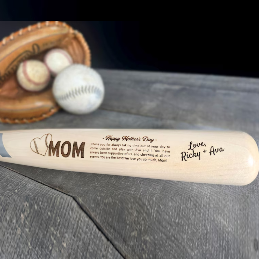 Custom Mother's Day Baseball Gift with a Personal Message