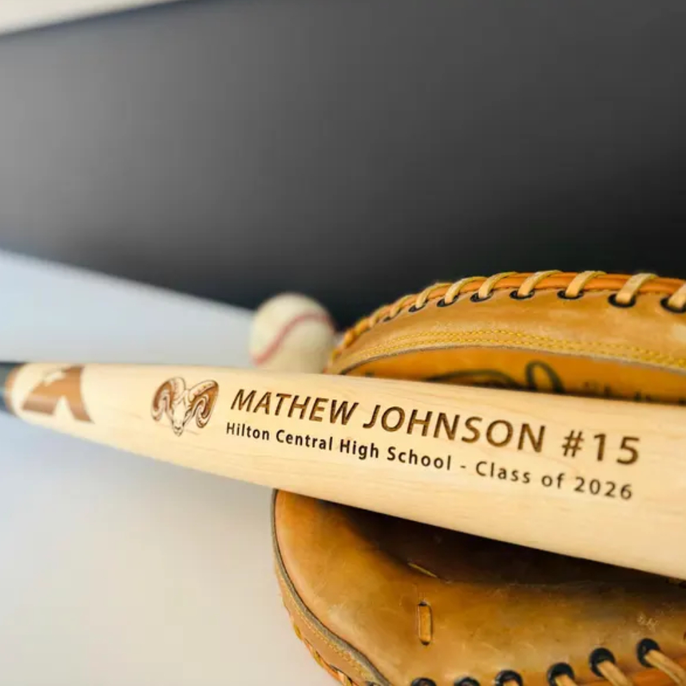 Graduation or Team Commencement Gift, Personalized Engraved Baseball Bat, Great present for son/daughter leading into their senior year.