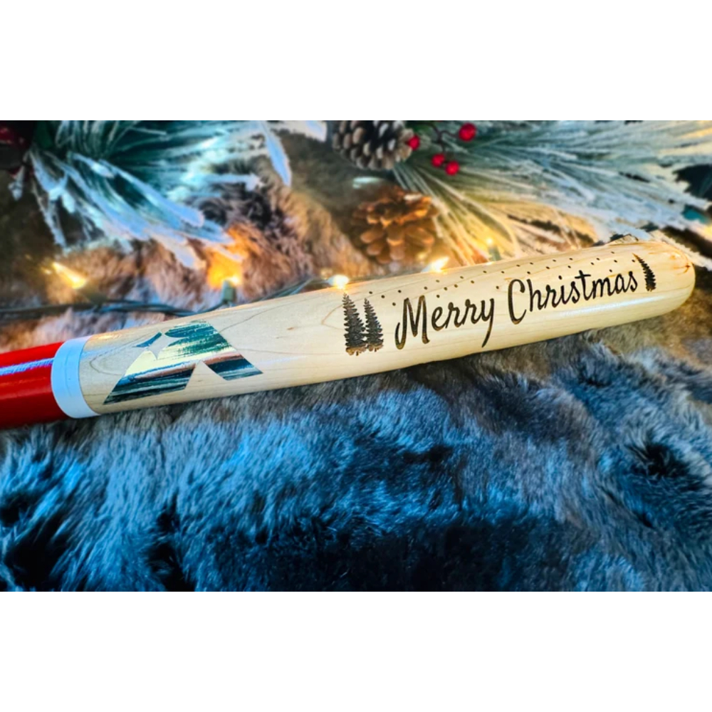Christmas Baseball Bat, Christmas Decor, Baseball Decor, Baseball Gifts, Custom Baseball Bat, Santa Baseball Bat, Holiday Baseball Decor