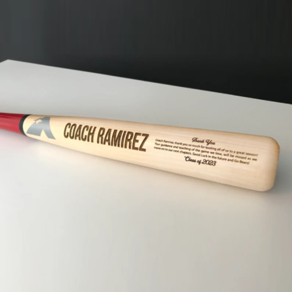 Custom Baseball Coach Gift, Softball Coach Gift, Engraved Baseball Bat,Senior Grad Coach Gift, Personalized Baseball Bat,Custom Baseball Bat